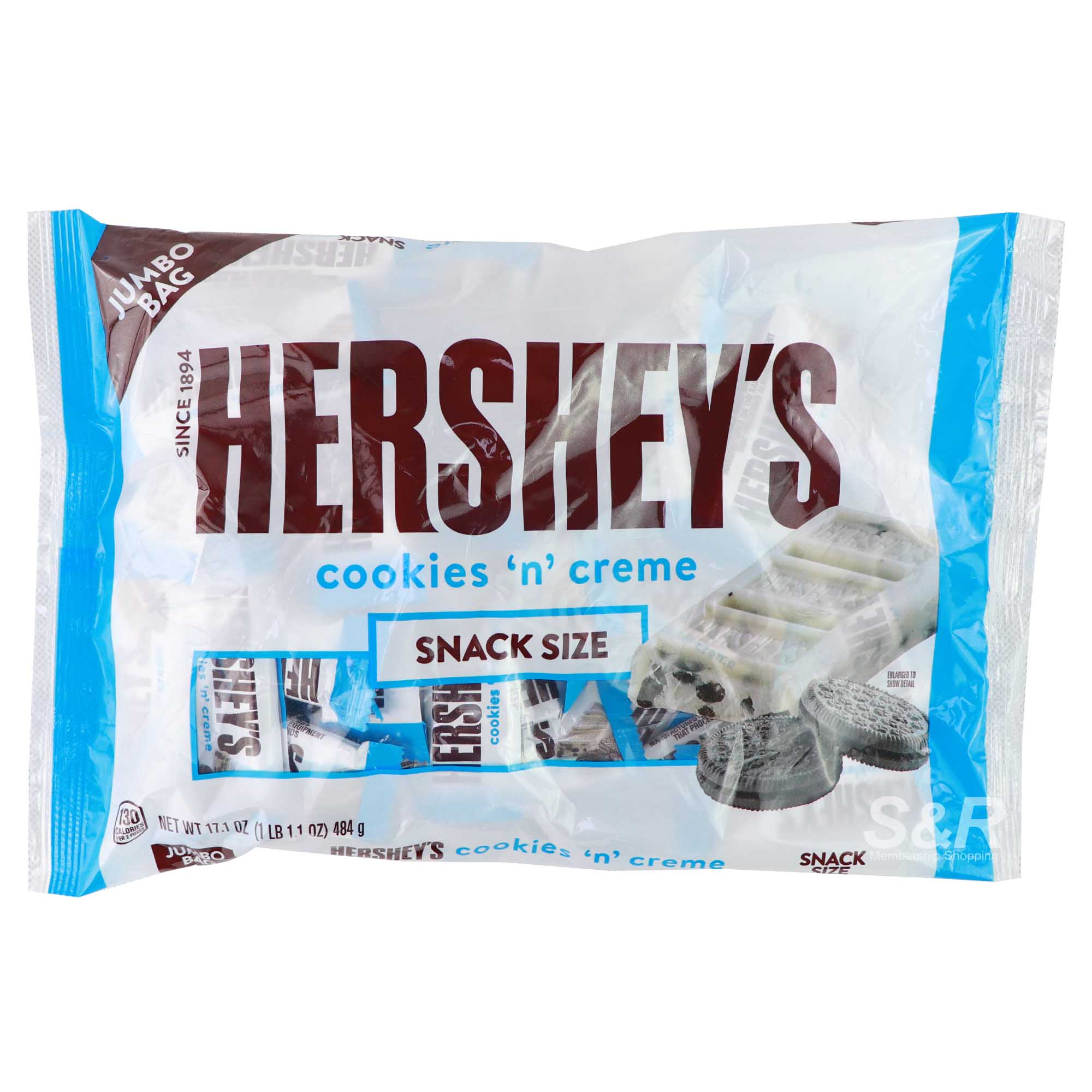 Hershey's Cookies 'n' Creme Snack Size 484g Hershey's Cookies 'n' Creme Snack Size 484g